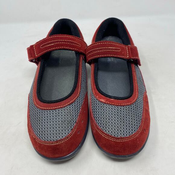 Orthofeet Shoes Burgendy Mary Jane Comfort Orthopedic Womens Size 9.5 W - Picture 3 of 8